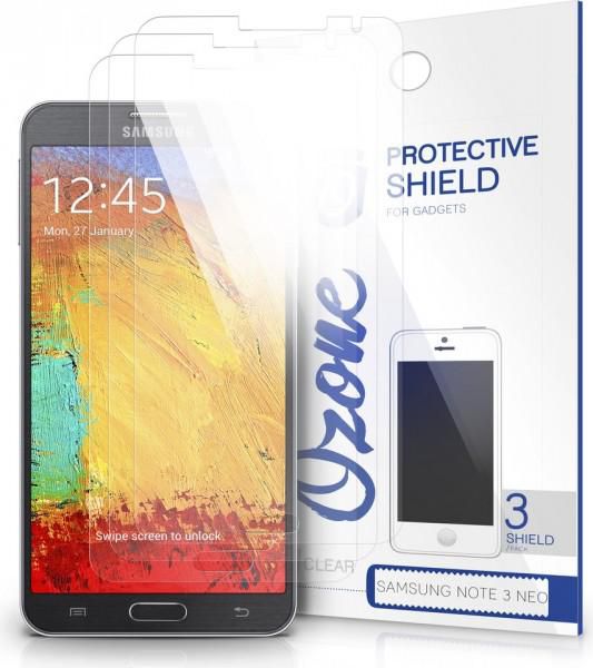 Ozone NT3NOSP1X3 Crystal Clear HD Screen Protector Scratch Guard 3PCK For Samsung Galaxy Note 3 Neo