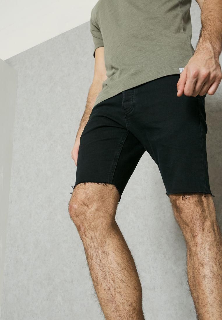 Raw Skinny Fit Shorts