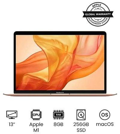 MacBook Air MGND3 13-Inch Display, Apple M1 Chip With 8-Core Processor And 7-Core Graphics/8GB RAM/256GB SSD/English Arabic Keyboard Gold