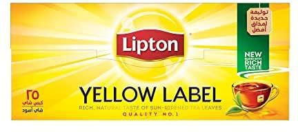 Lipton Yellow Label Black Tea, 25 Teabags