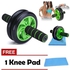 AB Wheel Abs Roller Workout Arm And Waist Fitness Exerciser Wheel (Free Knee Mat