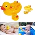 Fashion Bathing Toys Squeaky Big Duck-Unisex And Durable..The baby learns how to hold and press1 duck 3 ducklings Mother duck squeaks. Unisex, can be used by both baby boy and girl