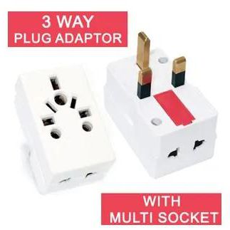 13 AMP Multi Plug Socket Electrical Adapter 3 Way UK Fused