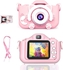 Kids Camera, Bz Kids Camera For Girls, 1080P Kids Digital Video Camera With 2 Inch Ips Screen And 32GB Sd Card, Choice For Kids 3 4 5 6 7 8 9 10 Years Old (Pink)