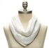 Tommy Hilfiger White Mixed Materials Infinity Scarf For Women