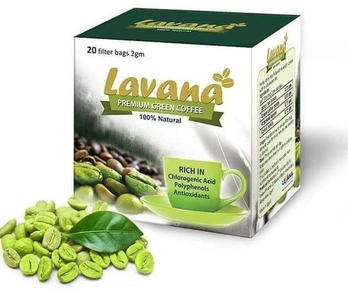 Lavana قهوة خضراء طبيعية 20 كيس فلتر 2 جرام