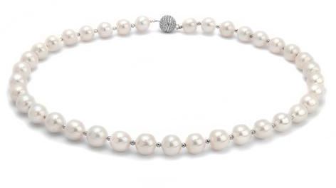 Angie Jewels &amp; Co. Classic Light Natalie Fresh Water Pearl Necklace