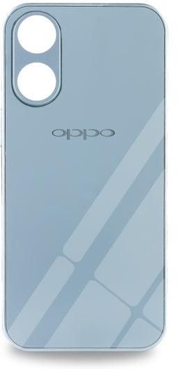 Premium Matte Glass Protection Case For Soft Tpu Frame For Oppo Reno 8T 4G (Sierra Blue)