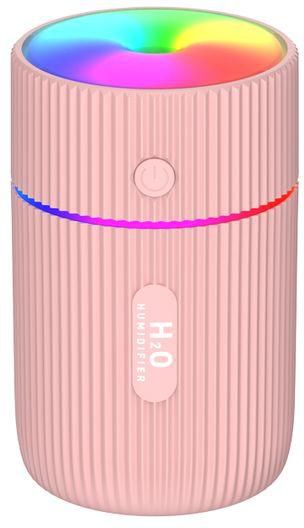 Humidifiers Portable Ultrasonic Multicolor LED Night Pink