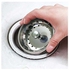 Kitchen Sink Basket Strainer Replacement Silver 6 x 5 x 6inch