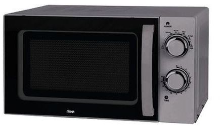 Mika MMW2012/S - Microwave Oven, 20L, Manual, Silver