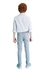 DeFacto Side Pocket Button and Zip-Up Closure Slim Fit Pants for Boys - Grey, 14 Years