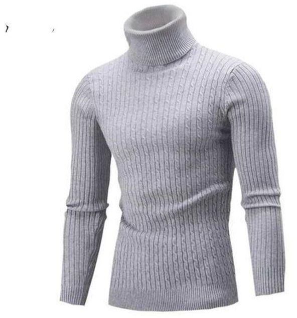 Fashion Men PullNeck Sweater- Turtle Neck