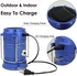 Rechargeable Solar Camping Lamp - Blue
