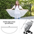 Mosquito Netting for Stroller, Encrypted Stroller Mosquito Net Full Cover, HJQJ Stretchable Netting Breathable Folding Dual-Use Zipper Mesh Mosquito Net for Baby Car seat Cover, Cradles (White)