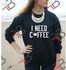 Generic Sweatshirt I need coffee - Black