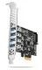 AXAGON PCEU-43RS, PCIe controller, 4x USB 3.2 Gen 1 port, 5 Gbps, power from PCIe or SATA, SP &amp; LP | Gear-up.me