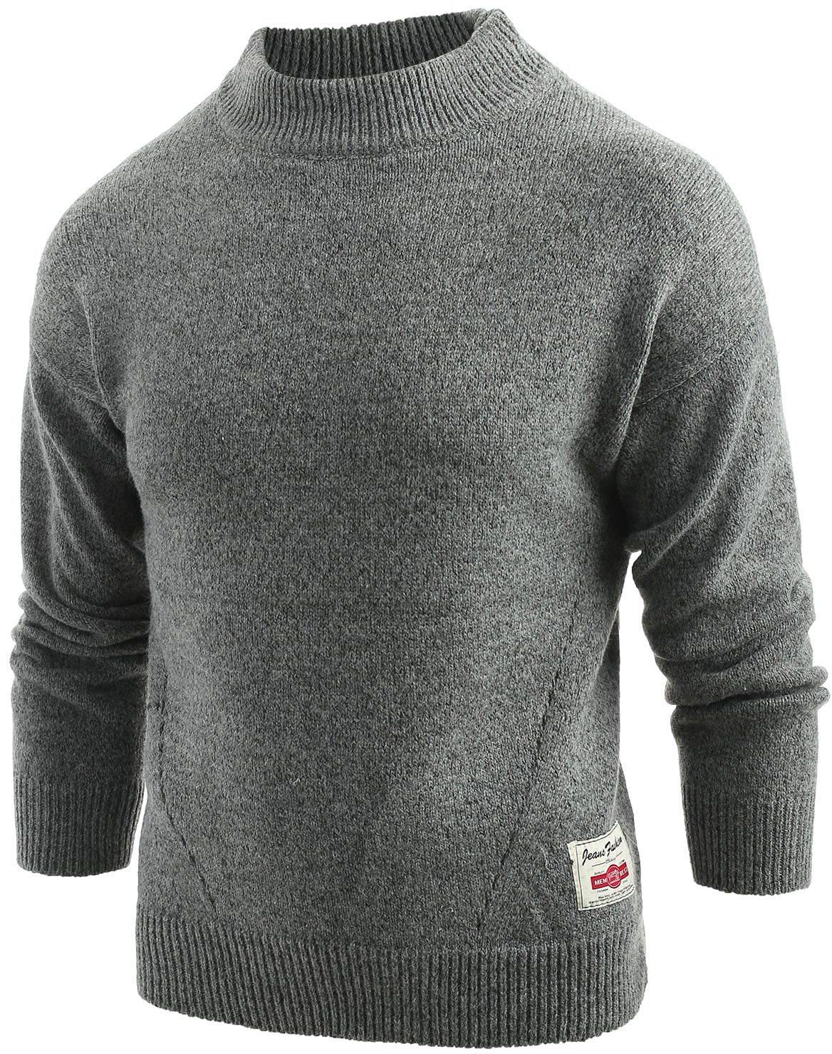 Long Sleeve Panel Pullover Sweater - L