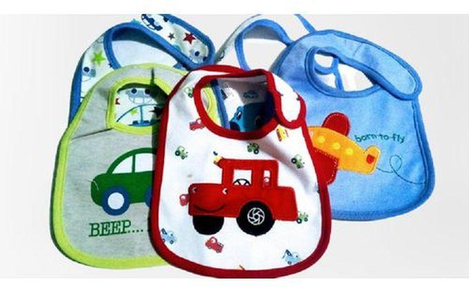 Baby Multi-color & Mixed Bibs- Set Of 5