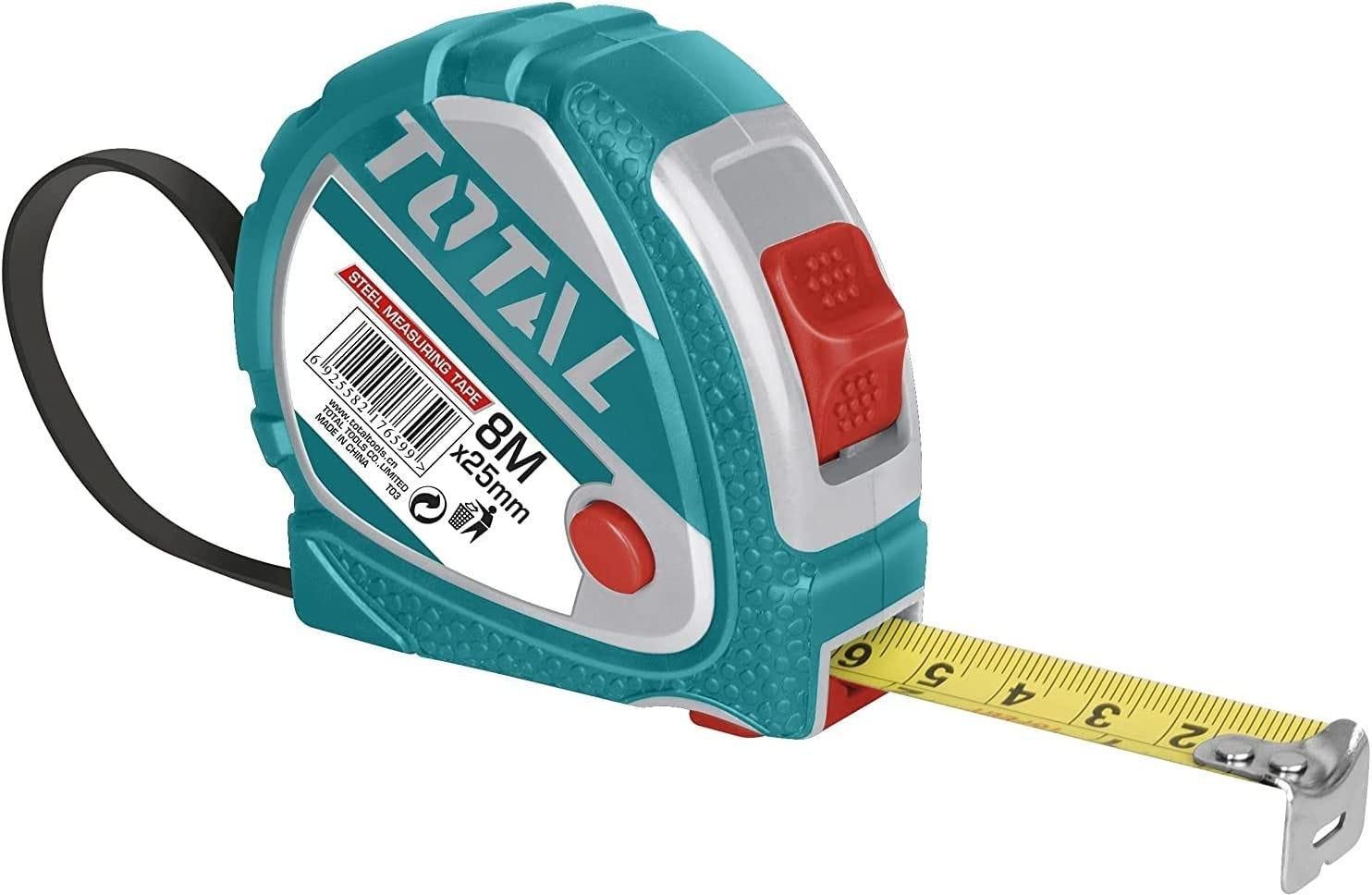 Get Total TMT126081 Steel Measuring Tape, 800 X 2.5 Cm - Multicolor with best offers | Raneen.com
