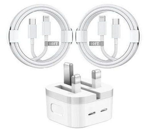 Apple iPhone 14 pro max 35W Dual USB-C Port Power Adapter & 1m Cable