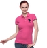 U.S. Polo Assn. 212500ZH1CK-PKPR Polo Shirt for Women - S, Fuchsia/Navy/Turquoise