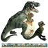 FINXRoll Jurassic Indominus Rex Parent-child Dinosaur Toys, Dinosaur Action Figure for Kids and Toddlers Age 3+,,Dinosaur Playset Party Favor Boy Girl Gifts (Green Indominus Rex+Kid+Egg Baby Dinosuar)