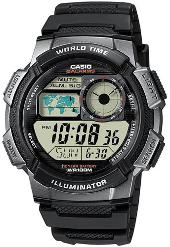 Casio Collection AE-1000W-1BVEF Mens Watch Chronograph Black Strap