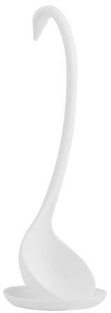 Novelty Swan Soup Ladle Spoon White 10x11x29centimeter
