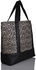 Ravin Patterned Shopper Bag - Black & Beige