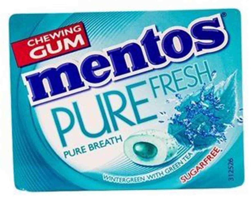 Mentos Pure Fresh Winter Green Chewing Gum 14g