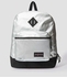 Super Fx Front Pocket Zip-Up Backpack Silver