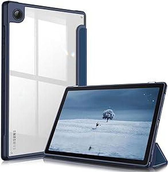 Slim Case Compatible with Samsung Galaxy Tab A8 10.5 Inch 2021 Model (SM-X200/X205), Shockproof Cover with Clear Transparent Back Shell, Auto Wake/Sleep (Navy)