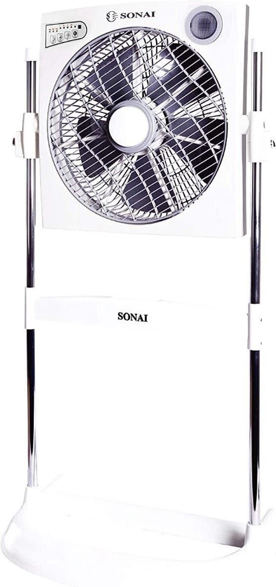 Get Sonai MAR-4014RT Stand Fan, 14 Inch, 3 Speeds - White with best offers | Raneen.com