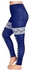 Nextmia Women Plus Size Monochrome Leggings - Blue