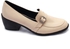 Classic Beige Leather Women's Shoes