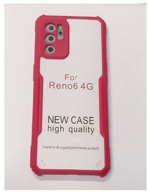 Oppo Reno 6 4G TPU Full Back Cover Hard - RED
