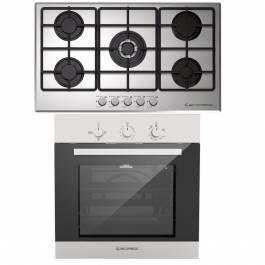 Ecomatic Built in gas hob 90 cm + Built in gas oven 60 cm with fan