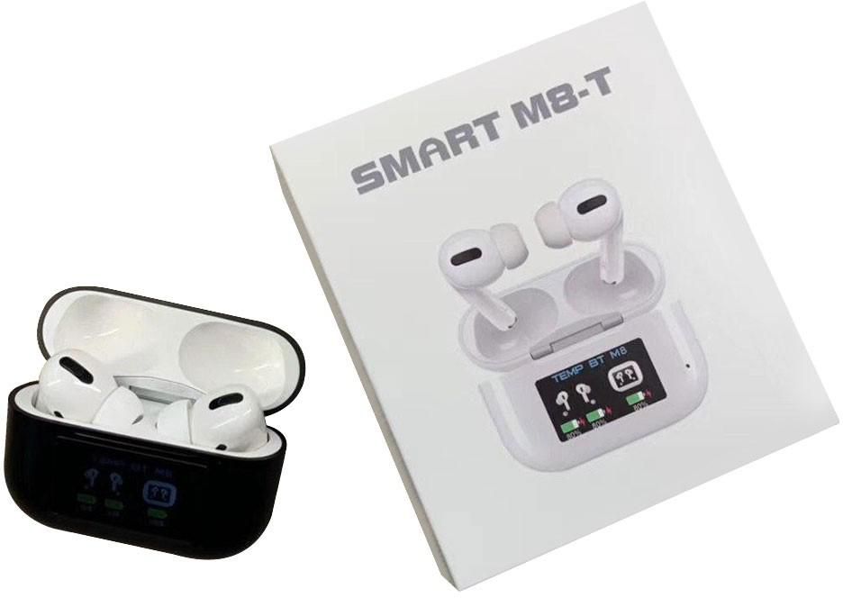 Airpods Pro with Body Temperature Monitoring and Black Charging Case - Smart M8-T