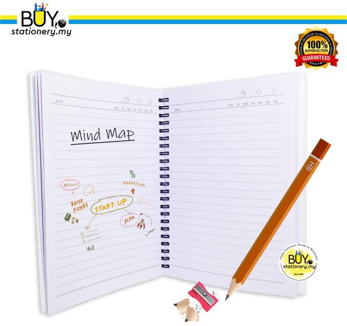 Buystationery Notebook PVC Cover Fancy B5/A5/A6 - PCS (4 Colors)