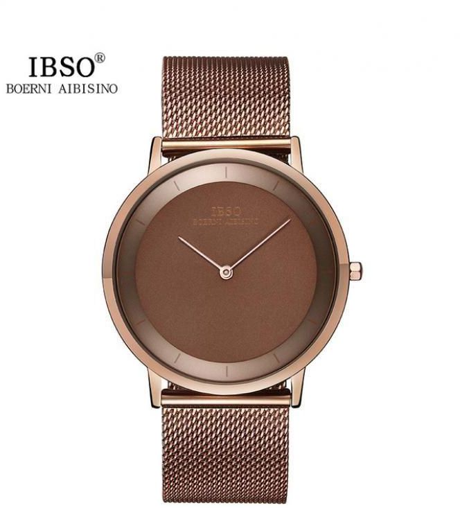 Ibso 2221-SS Analog Watch - For Men - Brown