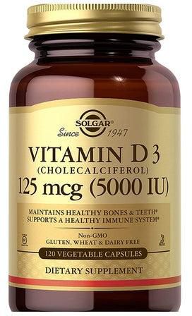 Vitamin D3 5000 IU - 120 Capsules