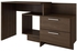 BRV Movies Computer Desk With Two Drawers and Storage Compartment, Dark Brown