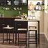 SoBuy OGT11-N Industrial Style Bar Table and Chairs Set Bistro Bar Stools High Table with 4 Stools for Kitchen, Dining Room, Living Room