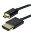 Monoprice Ultra Slim Active High Speed HDMI Cable with HDMI Micro Connector 6ft Black