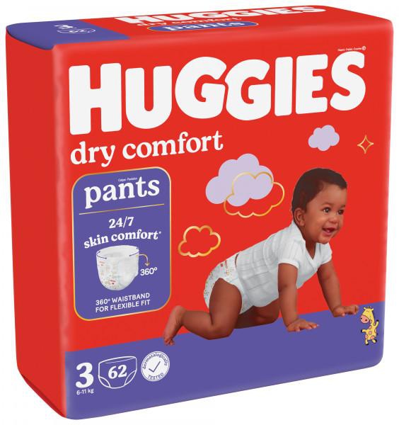 Huggies Dry Comfort Pants Size 3 62Pcs