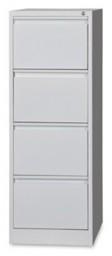 4-Drawer Metal Vertical Filing Cabinet Grey
