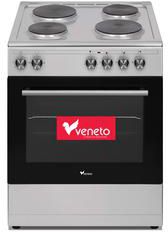 Veneto Stainless Steel Electric Cooker, 4 Hot Plates, 60 cm, VE66