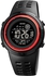 Get Skmei 7 Colors LED Light Digital Sports Watch with Luxury Rubber Band - Black Red with best offers | Raneen.com