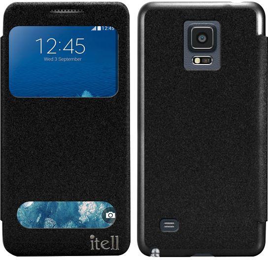 itell flip case for Samsung Galaxy Note Edge Black